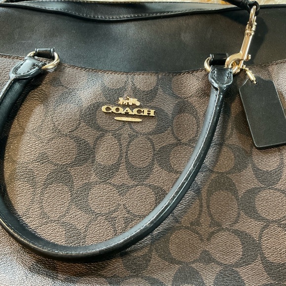 Coach Black and Gray Signature Laptop Bag - Picture 2 of 5